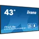 iiyama ProLite LH4365UHSB-B1 108cm (43") 4K UHD Signage Monitor DP/HDMI/RJ45