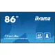 iiyama ProLite LH8665UHSB-B1 217cm (86") 4K UHD Signage Monitor DP/HDMI/RJ45