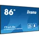 iiyama ProLite LH8665UHSB-B1 217cm (86") 4K UHD Signage Monitor DP/HDMI/RJ45