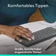 Logitech Keys-To-Go 2 Graphite - mobile kabellose Tastatur für Tablets & Notebooks