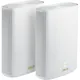 ASUS ZenWiFi XP4 Hybrid AX1800 + AV2 2er Pack Weiß Mesh WiFi 6 System