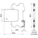 Dehn Modularer Kombi-Ableiter für 1 Doppelader BLITZDUCTORconnect mit Defektanzeige