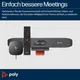 Poly Studio R30 Plus (Business-Kit) - 4K USB-Video-Bar + Bluetooth Remote + HP USB-C Dock G5