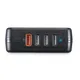Hama 201629 Schnellladegerät 4 Ports, Qualcomm® 3.0, 1x USB-A QC, 3x USB-A, 33 W, Schw.