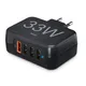 Hama 201629 Schnellladegerät 4 Ports, Qualcomm® 3.0, 1x USB-A QC, 3x USB-A, 33 W, Schw.