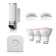 Bosch Smart Home Eyes Außenkamera II + 2x Rauchwarnmelder II & Philips Hue 3x Amb. GU10 + Bridge V2
