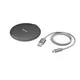 Hama 00201680 Wireless Charger QI-FC10 Metal, 10 W, kabelloses Smartphone-Ladepad, SW