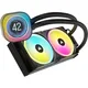 Corsair ICUE LINK H100i LCD Wasserkühlung 240 mm Intel und AMD CPU schwarz