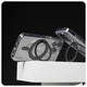 CARE by PanzerGlass® Feature Case Transparent m. Schwarz Kickstand & MagSafe iPhone 16