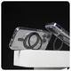 CARE by PanzerGlass® Feature Case Transparent m. Schwarz Kickstand & MagSafe iPhone 16 Plus