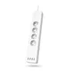 Hama 00176574 WLAN-Steckdosenleiste 4-fach, einzeln schaltbar, Überlastschutz, 4-fach USB