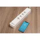 Hama 00176574 WLAN-Steckdosenleiste 4-fach, einzeln schaltbar, Überlastschutz, 4-fach USB