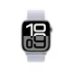 Apple Watch Series 10 GPS 42mm Aluminium Silber Sport Loop Blue Cloud