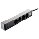 Hama 00223189 Steckdosenleiste, 4-fach, USB-C/A 65W, PD, Schalter, 1,4 m, Schwarz/Grau