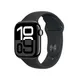 Apple Watch Series 10 GPS 42mm Aluminium Diamantschwarz Sportarmband schwarz - S/M