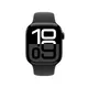 Apple Watch Series 10 GPS 42mm Aluminium Diamantschwarz Sportarmband schwarz - S/M