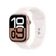 Apple Watch Series 10 GPS 46mm Aluminium Roségold Sportarmband light blush - S/M