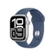 Apple Watch Series 10 LTE 42mm Silver Aluminiumgehäuse mit Denim Sportarmband - S/M