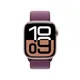 Apple Watch Series 10 LTE 42mm Rose Gold Aluminiumgehäuse mit Plum Sport Loop