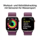 Apple Watch Series 10 LTE 42mm Rose Gold Aluminiumgehäuse mit Plum Sport Loop