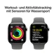 Apple Watch Series 10 LTE 42mm Natural Titangehäuse mit Stone Grey Sportarmband - M/L