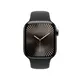 Apple Watch Series 10 LTE 42mm Slate Titangehäuse mit schwarzem Sportarmband - S/M