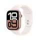 Apple Watch Series 10 LTE 46mm Rose Gold Aluminiumgehäuse mit Light Blush Sportarmband - M/L