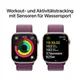 Apple Watch Series 10 LTE 46mm Rose Gold Aluminiumgehäuse mit Plum Sport Loop