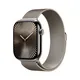 Apple Watch Series 10 LTE 46mm Natural Titangehäuse mit Natural Milanese Loop - M/L