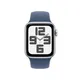 Apple Watch SE GPS + Cellular 40mm Alu Silber Sportarmband Denim - S/M