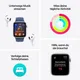 Apple Watch SE GPS + Cellular 40mm Alu Silber Sportarmband Denim - S/M