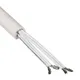 Hama 00220980 Kabelkanal, 4 Stück, selbstklebend, halbrund, 100 x 1,1 x 1 cm, PVC, Weiß