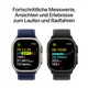 Apple Watch Ultra 2 LTE 49mm schwarzes Titan Gehäuse mit schwarzem Titan Milanese Armband - M