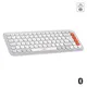 Logitech POP Icon Keys Weiß - Kabellose Multi-Device-Tastatur, Anpassbare Tasten mit der Logi Options+ App