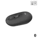 Logitech POP Icon Mouse mit personalisierbarem Emoji, Grafit, SilentTouch-Technologie, Easy-Switch-Taste (Bis zu 3 Geräte)