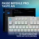 Logitech G915 X LIGHTSPEED TKL, Tactile-Switches, Weiß, Tri-Mode-Konnektivität, KEYCONTROL, mechanische GL-Schalter und LIGHTSYNC RGB