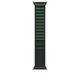 Apple Watch Alpine Loop Armband für Watch Ultra 49mm Dunkelgrün / Titan schwarz (M)