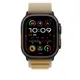 Apple Watch Alpine Loop Armband für Watch Ultra 49mm Mandel / Titan schwarz (S)