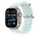 Apple Watch Ocean Armband für Watch Ultra 49mm Kristallblau / Titan Natur (One Size)