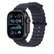 Apple Watch Ocean Armband für Watch Ultra 49mm Marine / Titan schwarz (One Size)