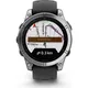 Garmin fēnix E - 47 mm AMOLED Schwarz/ Silber