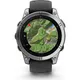 Garmin fēnix E - 47 mm AMOLED Schwarz/ Silber