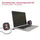 Hama 00173131 Notebook-Lautsprecher "Sonic Mobil 183", Schwarz/Rot