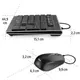 Hama 00134958 Tastatur-/Maus-Set "Cortino", kabelgebunden, Schwarz