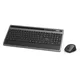 Hama 00182686 Multi-Device-Tastatur-/Maus-Set "KMW-600 Plus", Schwarz/Anthrazit,QWERTZ DE