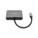 EQUIP 133483 USB-C 5-in-1 Multifunktionsadapter, HDMI, VGA (HD15), 100W USB PD, USB3.0, AUX