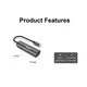 EQUIP 133486 USB-C-auf-RJ45-Gigabit-Netzwerk + 100W USB PD Adapter