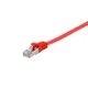 EQUIP 607627 Cat.6A U/FTP Flat Patchkabel, 0,5m, Rot