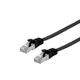 EQUIP 607694 Cat.6A U/FTP Flat Patchkabel, 5m, Schwarz