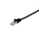 EQUIP 607694 Cat.6A U/FTP Flat Patchkabel, 5m, Schwarz
